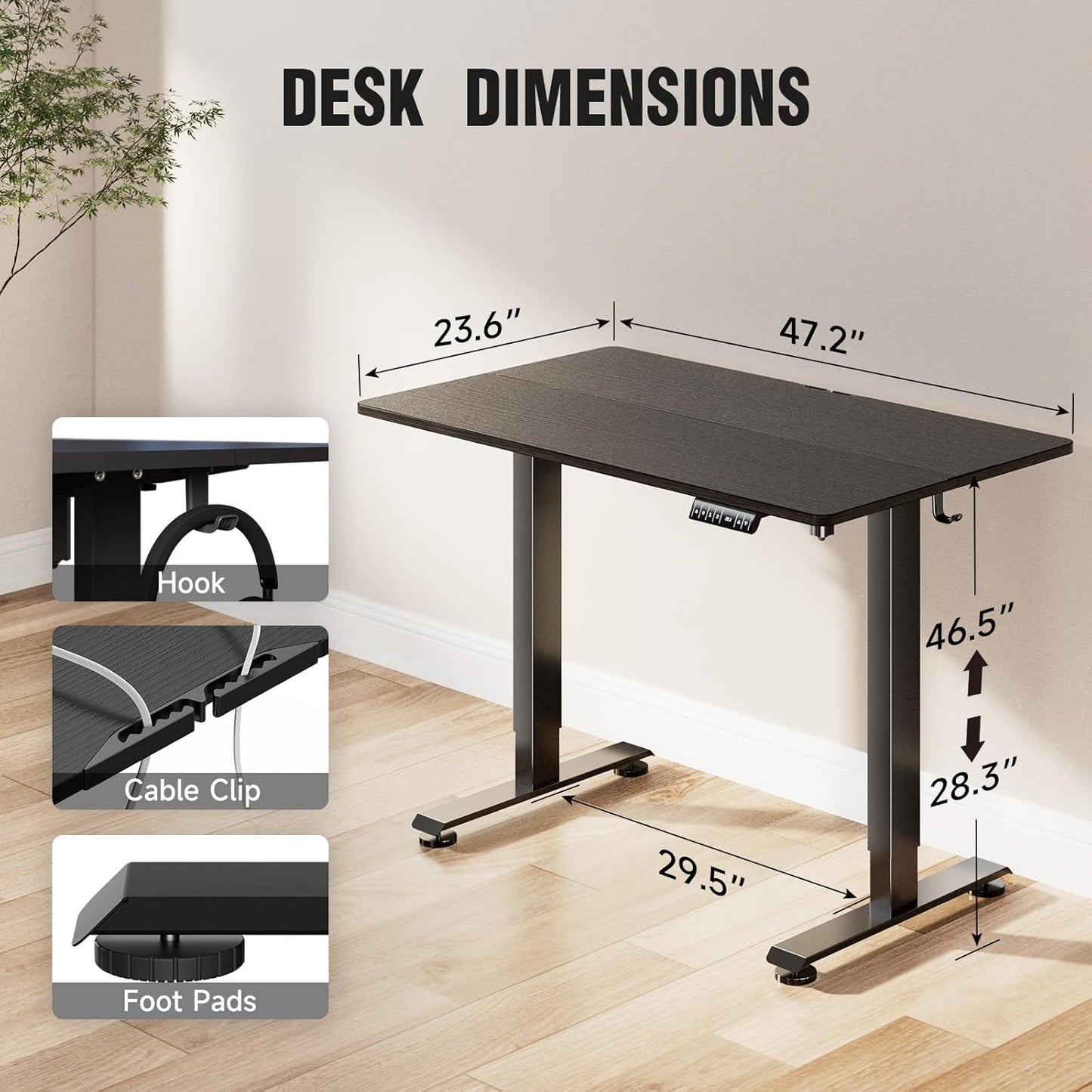 Standing Adjustable Gaming Desk With Storage