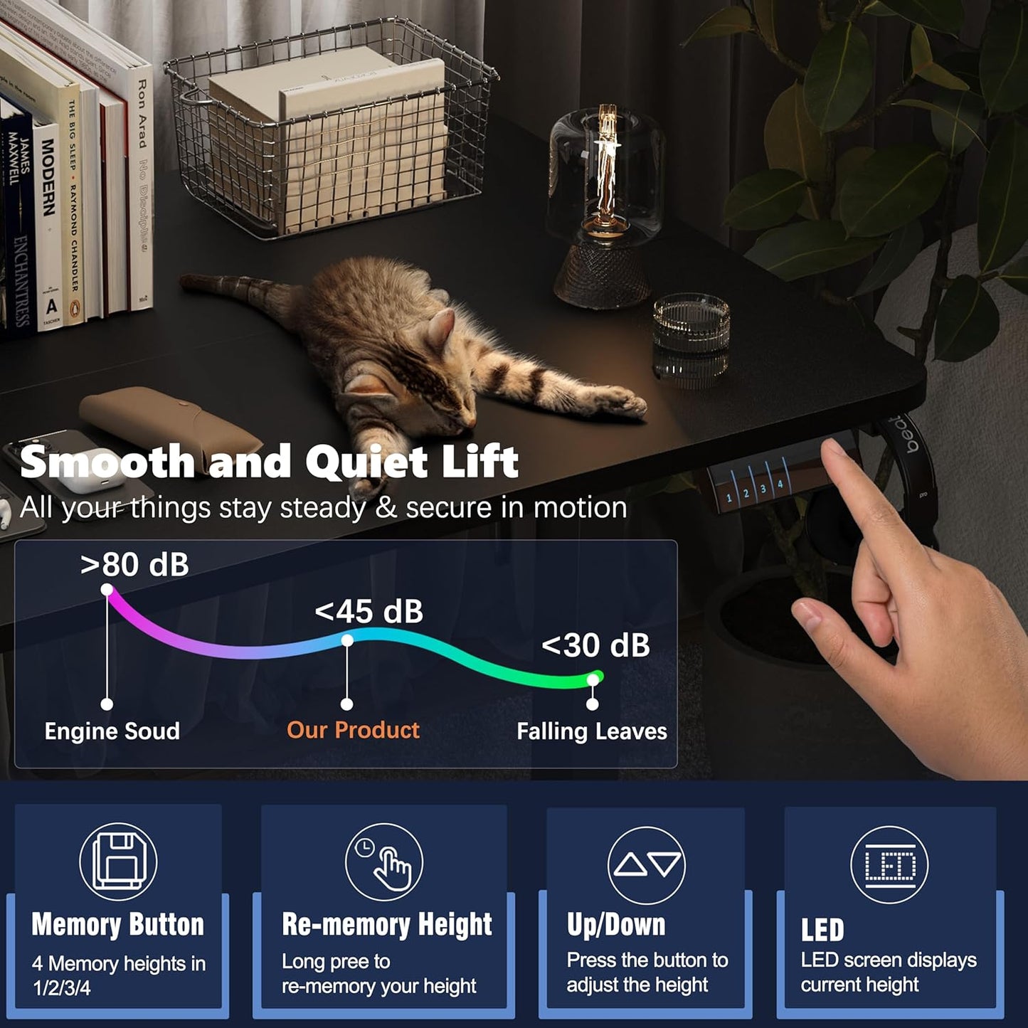 Electric Smart Standing Gaming Desk 